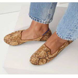 Rothys Bronze Python Loafer flat shoes